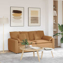 vidaXL Modulaire bank met kussens beige