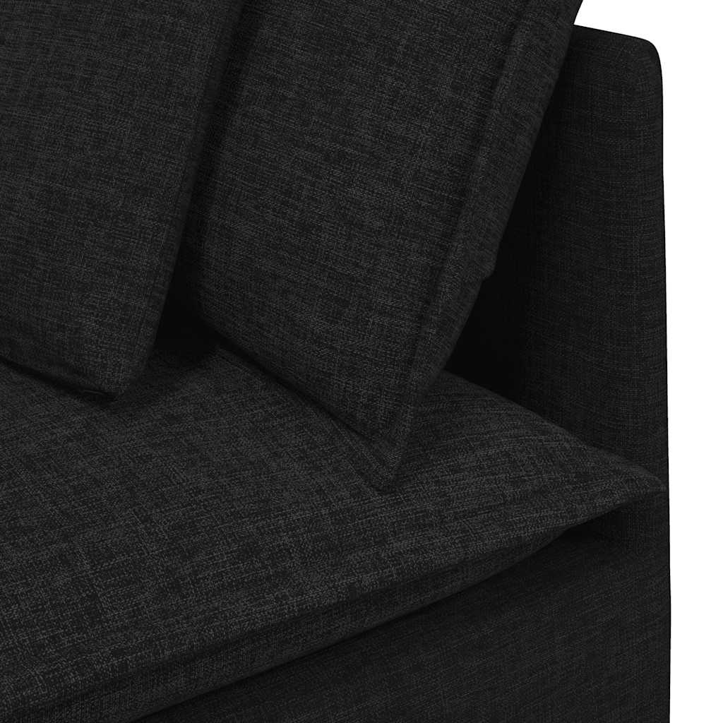 vidaXL Modular Sofa with Cushions Fabric Light Grey