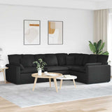 vidaXL Modular Sofa with Cushions Fabric Light Grey