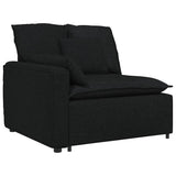 vidaXL Modular Sofa with Cushions Fabric Light Grey