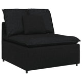 vidaXL Modular Sofa with Cushions Fabric Light Grey