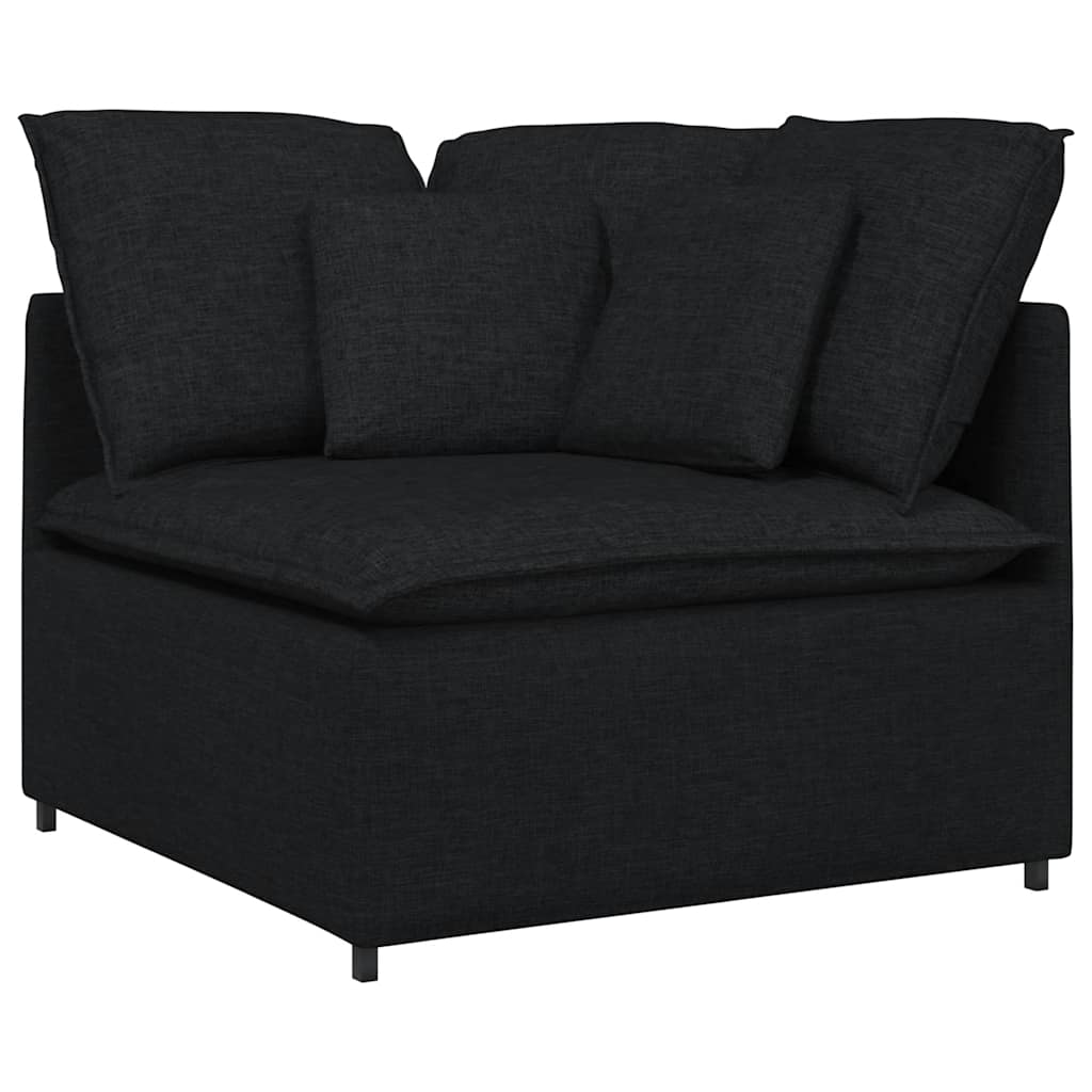 vidaXL Modular Sofa with Cushions Fabric Light Grey
