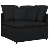 vidaXL Modular Sofa with Cushions Fabric Light Grey