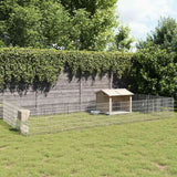 vidaXL Pet Enclosure 6 Panels 54x60 cm Galvanized Iron