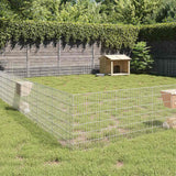 vidaXL Pet Enclosure 6 Panels 54x60 cm Galvanized Iron