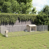 vidaXL Pet Enclosure 6 Panels 54x60 cm Galvanized Iron