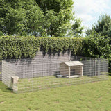 vidaXL Pet Enclosure 6 Panels 54x60 cm Galvanized Iron
