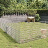 vidaXL Pet Enclosure 6 Panels 54x60 cm Galvanized Iron