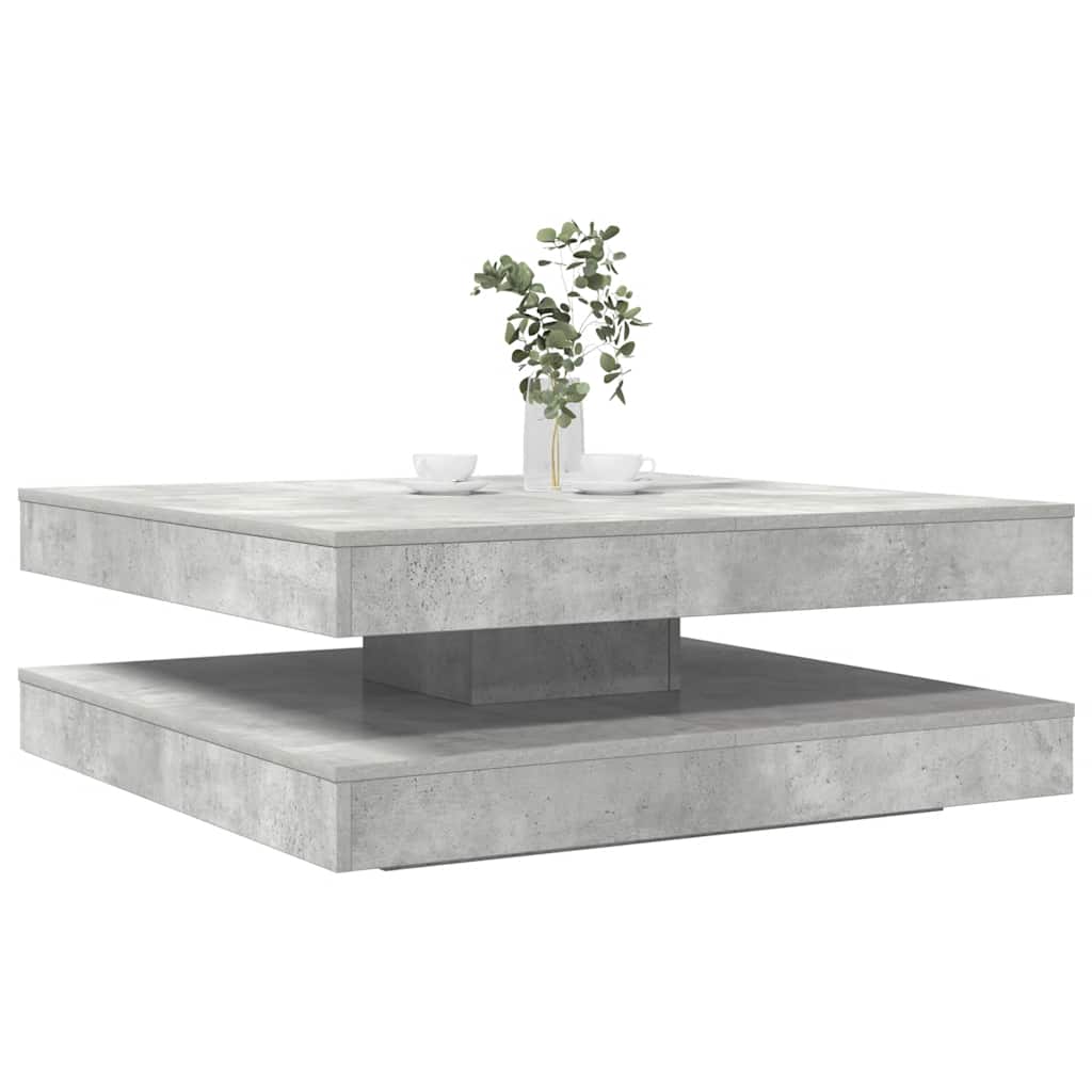 vidaXL Coffee table 360-degree rotating 90x90x34.5 cm white