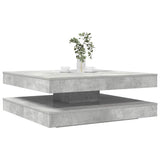 vidaXL Coffee table 360-degree rotating 90x90x34.5 cm white