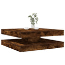 vidaXL Coffee table 360-degree rotating 90x90x34.5 cm white