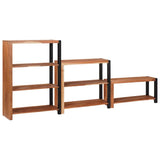 vidaXL Bookshelf 3 pcs Brown 50 x 30 x 110 cm Solid Acacia Wood