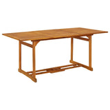 vidaXL 7-Piece Garden Dining Set 180x90x75 cm Solid Acacia Wood