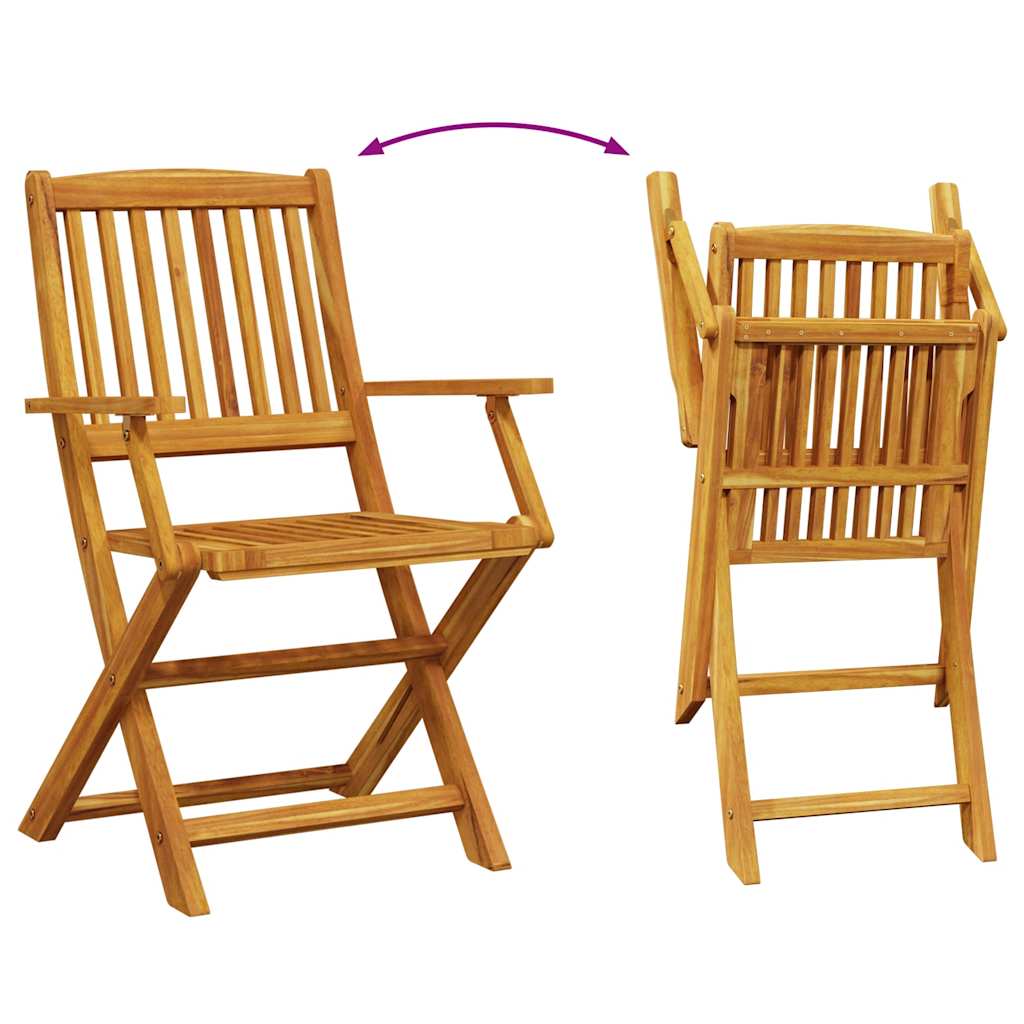 vidaXL 7-Piece Garden Dining Set 180x90x75 cm Solid Acacia Wood