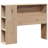 vidaXL Bed met boekenkast zonder matras grenenhout wit 90x200 cm