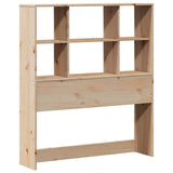vidaXL Bed met boekenkast zonder matras massief grenenhout 160x200 cm