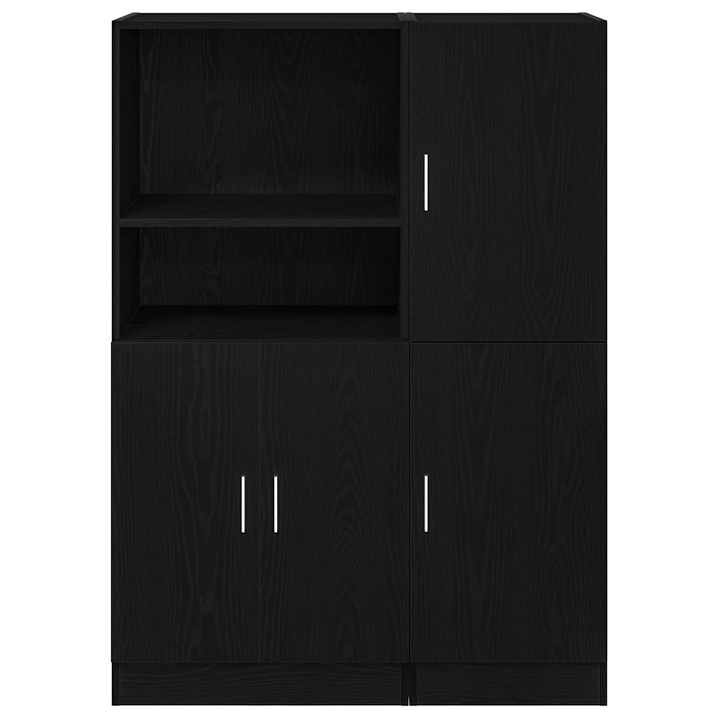 vidaXL 2-delige Keukenkastenset bewerkt hout wit