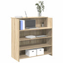 vidaXL Reception Desk White 100x50x103.5 cm Engineered Wood