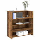 vidaXL Reception Desk White 100x50x103.5 cm Engineered Wood