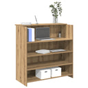 vidaXL Reception Desk White 100x50x103.5 cm Engineered Wood