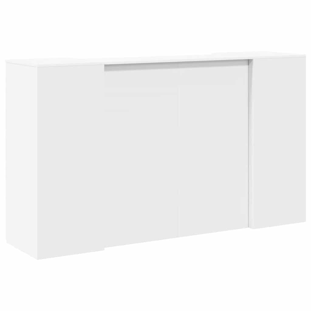 vidaXL Receptiebalie Wit 180x50x103,5 cm Bewerkt Hout
