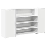 vidaXL Receptiebalie Wit 180x50x103,5 cm Bewerkt Hout