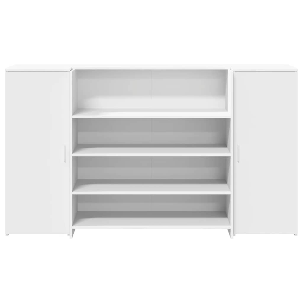 vidaXL Receptiebalie Wit 180x50x103,5 cm Bewerkt Hout