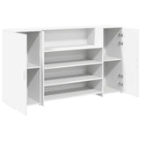vidaXL Receptiebalie Wit 180x50x103,5 cm Bewerkt Hout
