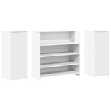 vidaXL Receptiebalie Wit 180x50x103,5 cm Bewerkt Hout