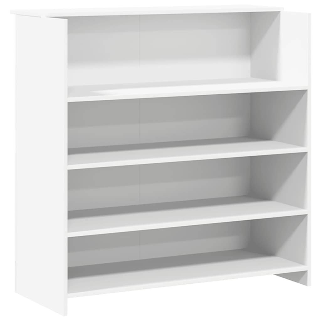 vidaXL Receptiebalie Wit 180x50x103,5 cm Bewerkt Hout