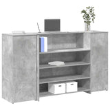 vidaXL Receptiebalie Wit 180x50x103,5 cm Bewerkt Hout