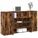 vidaXL Receptiebalie Wit 180x50x103,5 cm Bewerkt Hout