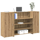 vidaXL Receptiebalie Wit 180x50x103,5 cm Bewerkt Hout