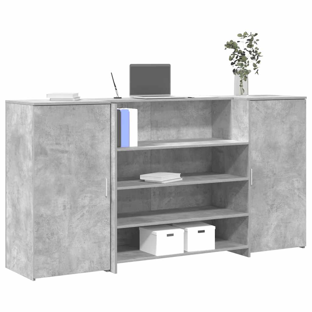 vidaXL Receptiebalie Wit 180x50x103,5 cm Bewerkt Hout