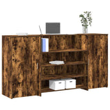 vidaXL Receptiebalie Wit 180x50x103,5 cm Bewerkt Hout