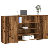 vidaXL Receptiebalie Wit 180x50x103,5 cm Bewerkt Hout