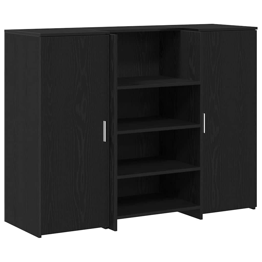 vidaXL Receptiebalie 135x50x103,5 cm bewerkt hout wit