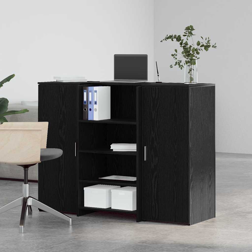 vidaXL Receptiebalie 135x50x103,5 cm bewerkt hout wit