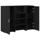 vidaXL Receptiebalie 135x50x103,5 cm bewerkt hout wit