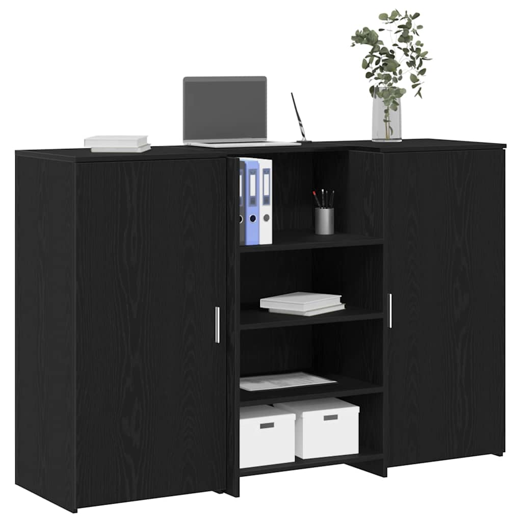 vidaXL Receptiebalie 135x50x103,5 cm bewerkt hout wit
