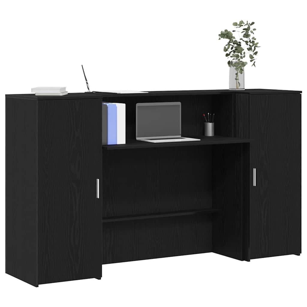 vidaXL Receptiebalie Wit 180x50x103,5 cm Bewerkt Hout