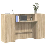 vidaXL Receptiebalie Wit 180x50x103,5 cm Bewerkt Hout