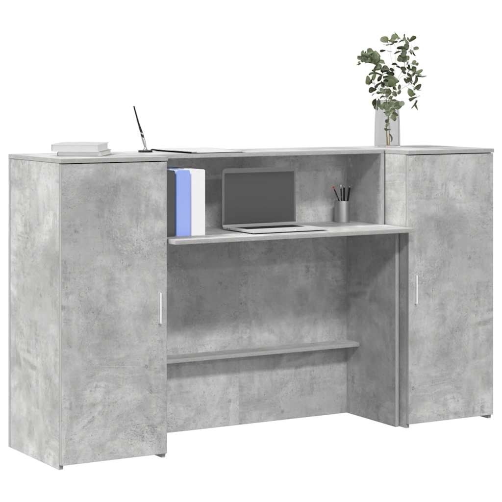 vidaXL Receptiebalie Wit 180x50x103,5 cm Bewerkt Hout