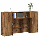 vidaXL Receptiebalie Wit 180x50x103,5 cm Bewerkt Hout