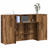 vidaXL Receptiebalie Wit 180x50x103,5 cm Bewerkt Hout