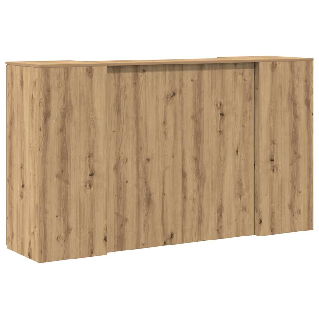 vidaXL Receptiebalie Wit 180x50x103,5 cm Bewerkt Hout