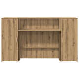 vidaXL Receptiebalie Wit 180x50x103,5 cm Bewerkt Hout