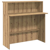 vidaXL Receptiebalie Wit 180x50x103,5 cm Bewerkt Hout