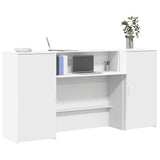 vidaXL Receptiebalie Wit 180x50x103,5 cm Bewerkt Hout