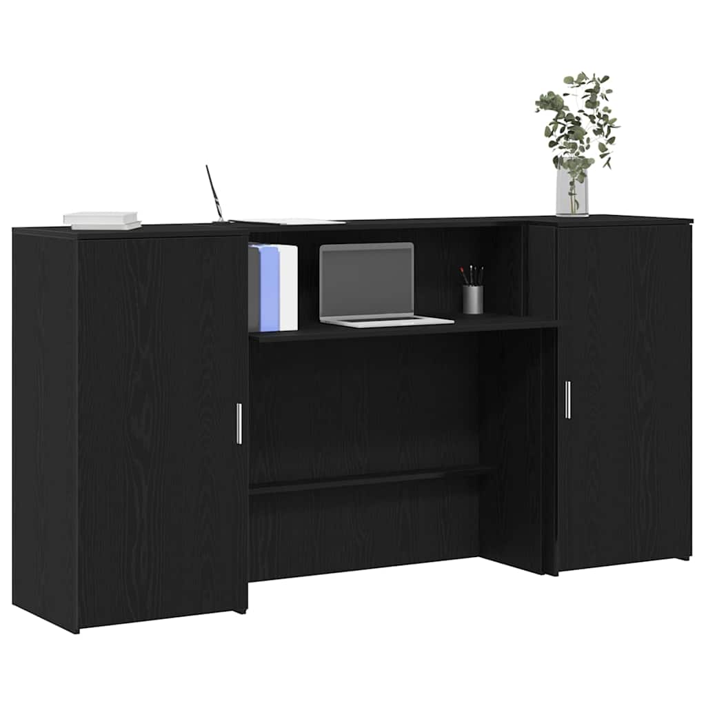 vidaXL Receptiebalie Wit 180x50x103,5 cm Bewerkt Hout